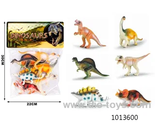 dinosaur set in PP bag with header