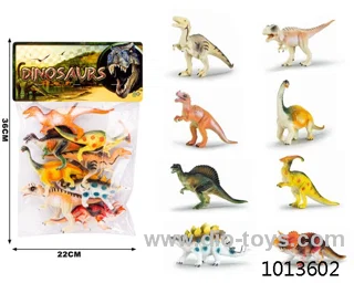 dinosaur set in PP bag with header
