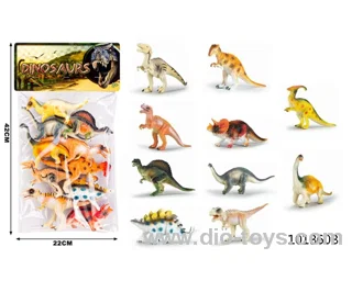 dinosaur set in PP bag with header
