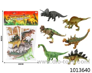 dinosaur set in PP bag with header