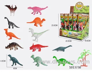 dinosaur set in display box