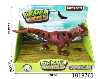 dinosaur set in color box