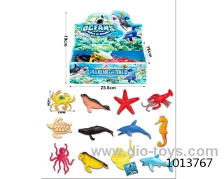 12pcs animal set in display box