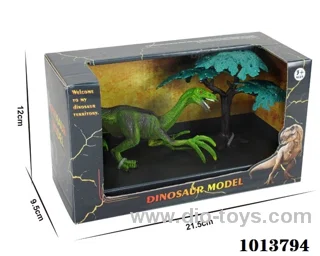 dinosaur set in window box