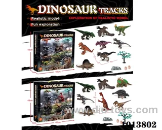dinosaur set in color box