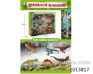 dinosaur set in  window box
