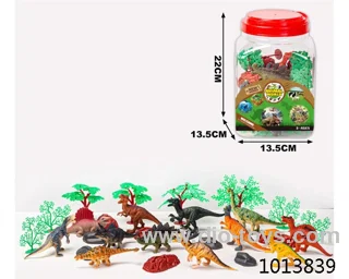 28pcs dinosaur set in Cannon