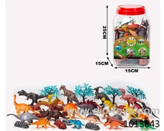 40pcs dinosaur set in Tin