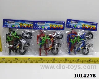 Pull back motorcycle 3sets mixed loading  in PP bag with header