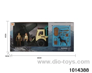 Simulation model toy set in display box