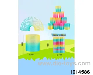 12pcs rainbow spring in opp bag
