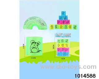 12pcs rainbow spring in opp bag