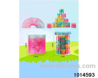 12pcs rainbow spring in opp bag