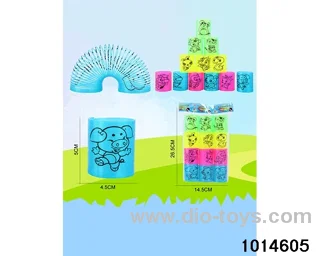 12pcs rainbow spring in opp bag
