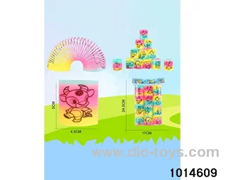 12pcs rainbow spring in opp bag
