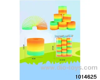 12pcs rainbow spring in opp bag