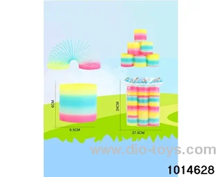 12pcs rainbow spring in opp bag