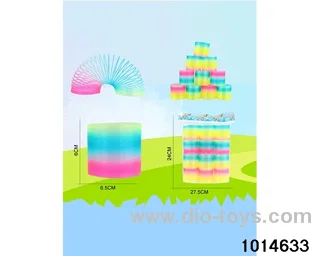 12pcs rainbow spring in opp bag