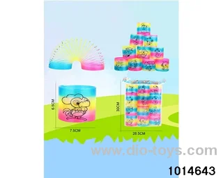 12pcs rainbow spring in opp bag