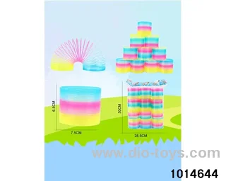 12pcs rainbow spring in opp bag