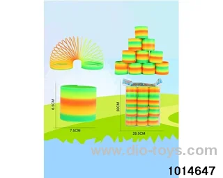 12pcs rainbow spring in opp bag