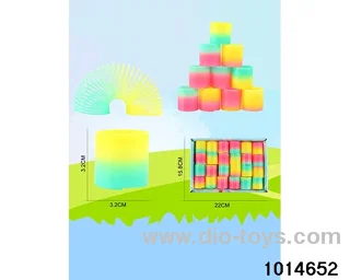 24pcs rainbow spring in box
