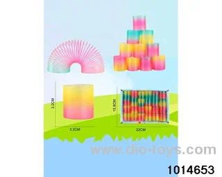 24pcs rainbow spring in box
