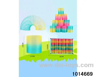 24pcs rainbow spring in box