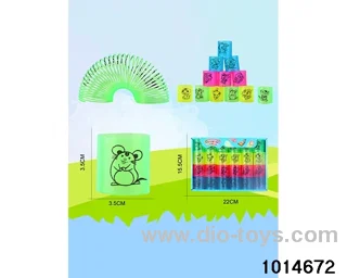 48pcs rainbow spring in box