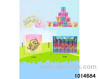 48pcs rainbow spring in box