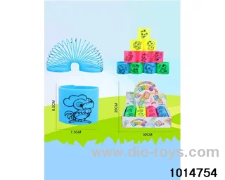 12pcs rainbow spring in display box