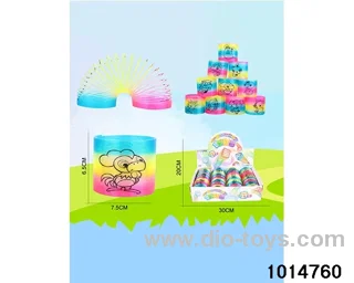 12pcs rainbow spring in display box