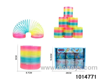 6pcs rainbow spring in box
