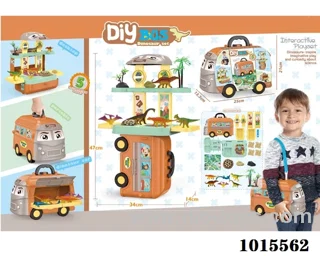 5 in 1 dinosaur set in paper card