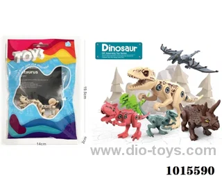 dinosaur 6sets mixed loading in Opp bag