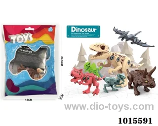 2pcs dinosaur 6sets mixed loading in Opp bag