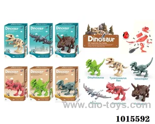 dinoasur 6sets mixed loading  (2 color box)in color box