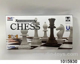 3 in 1 Magnetic Chess in color box