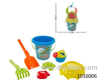 7pcs beach toys in PVC packsack