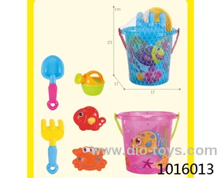 6pcs beach toys in  Net bag