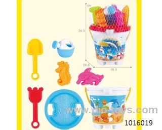 7pcs beach toys in  Net bag