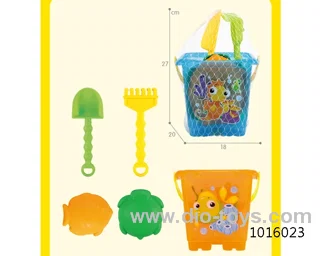 5pcs beach toys in  Net bag