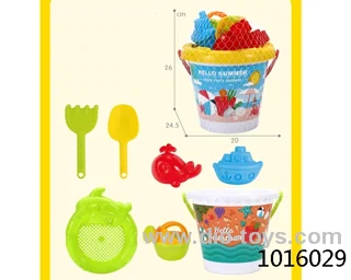 7pcs beach toys in  Net bag