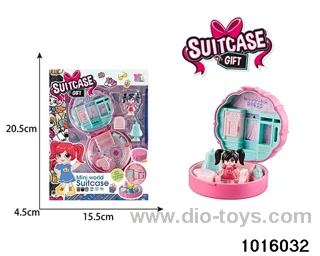 Children's micro-scene toys in window box