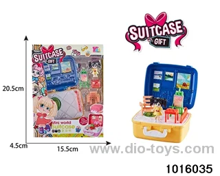 Children's micro-scene toys in window box