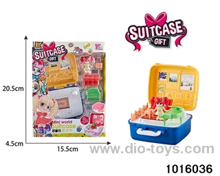 Children's micro-scene toys in window box