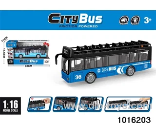 1:16 double-decker simulation bus in display box