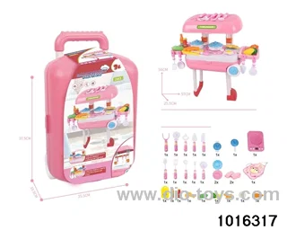 Tableware travel case in Trolley case