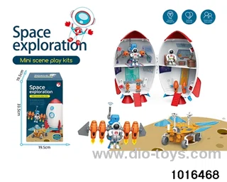 Rocket scene in color box