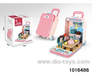 Sliding music trolley case in color box